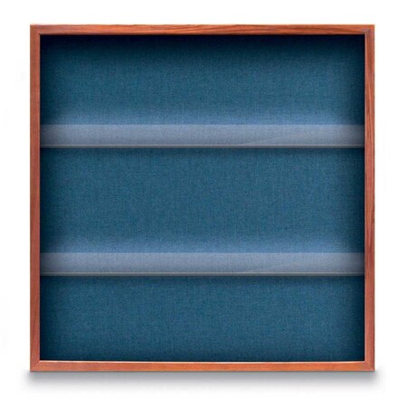 United Visual Products Outdoor Enclosed Combo Board, 48"x36", Satin Frame/Black & Forbo UVCB4836OD-BLACK-FORBO